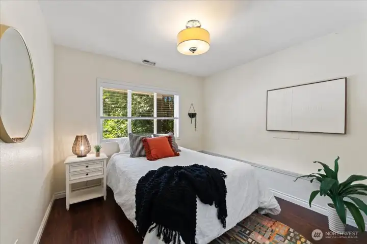 The other bedroom located on the lower level.