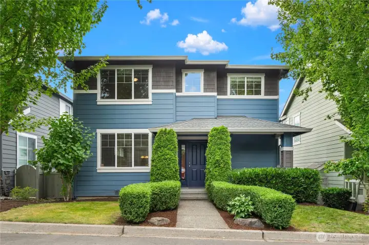 Front of the house with nice curb appeal