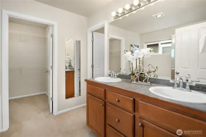 5-piece master bath and an extra-large walk-in closet