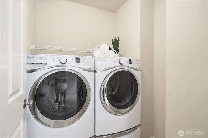 Laundry room on next to the bedrooms