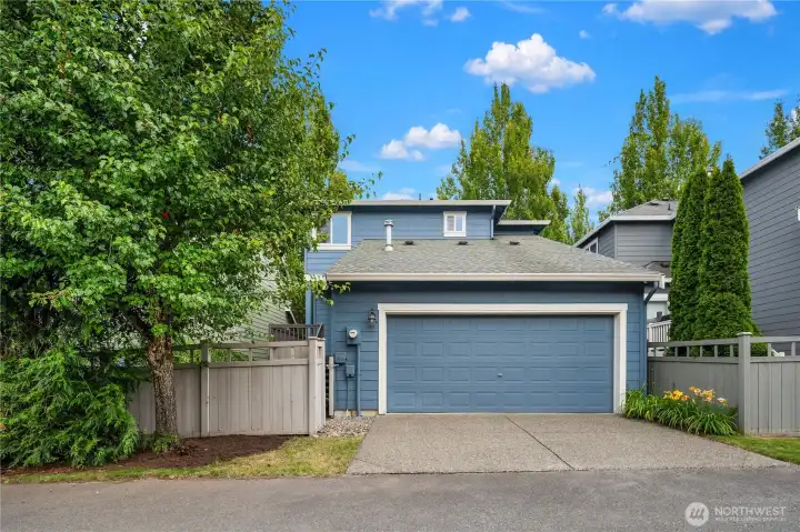 2-car garage and fully fenced backyard