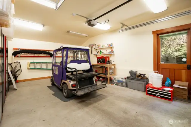 Garage. Included Golf Cart