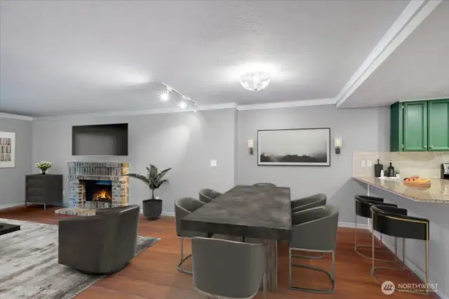 Dining Area and Living Room