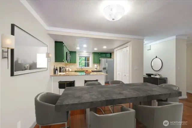 Kitchen with dining area