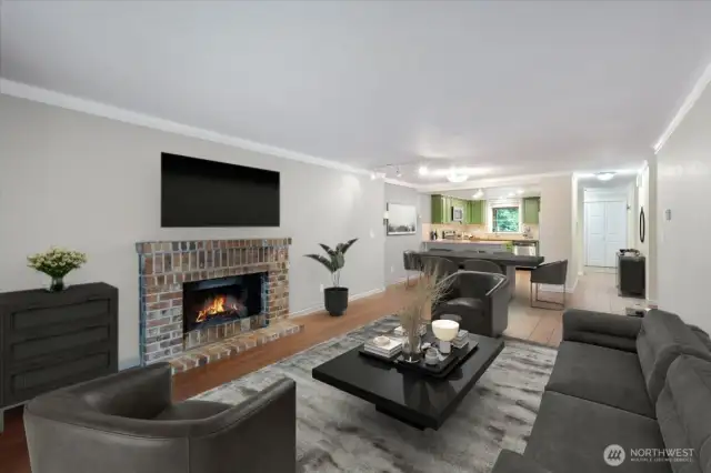 Living Room & Dining Area