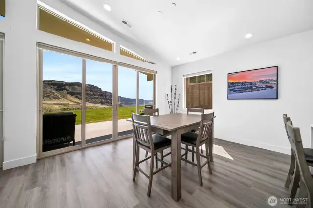 Open Concept Living Room, Dining Room, FLoor to Ceiling Windows