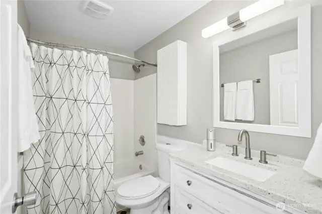 Updated full bath on main level.