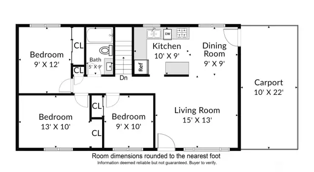 Main level floor plan