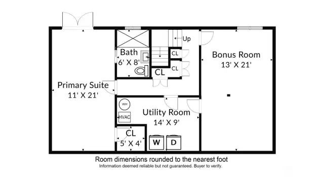 Lower level floor plan
