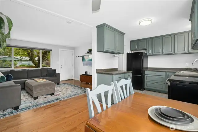Hardwood floors throughout main level.