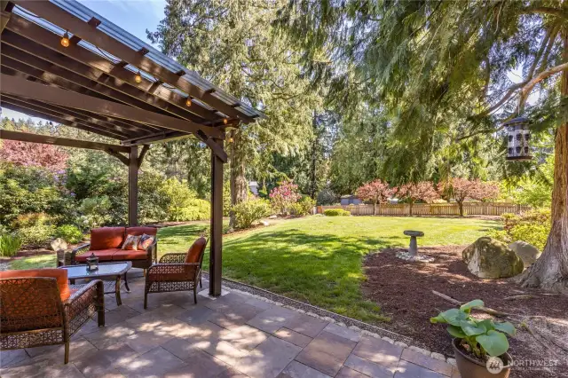 Gorgeous park-like back yard!