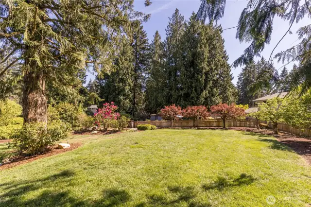 Landscaping has been beautifully maintained