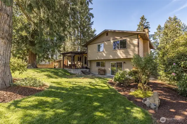 Beautiful mature landscaping throughout the property
