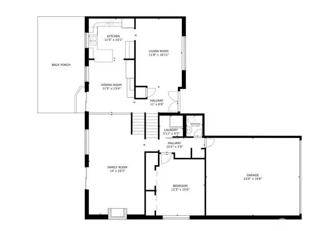 Floor Plan - Main and Lower Level