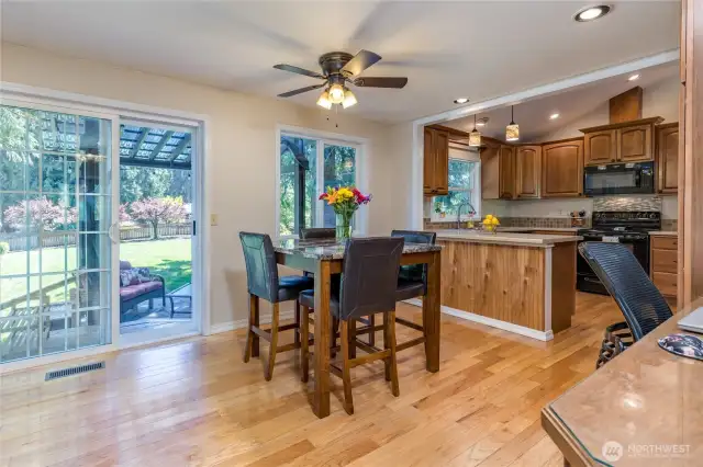 Dining room next to the kitchen