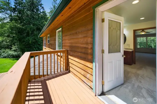 Balcony off master bedroom