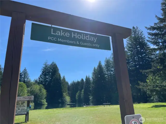 Lake Holiday is a popular spot for members and guests in the summer