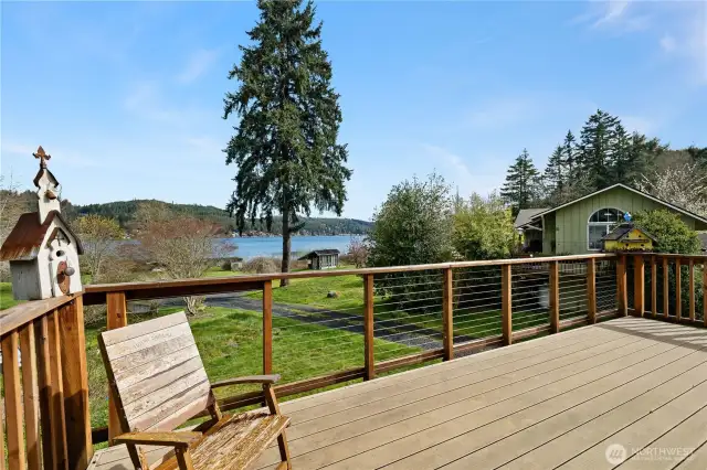 The view from the one bedroom home deck.