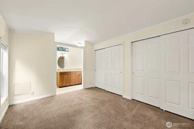 Primary Suite with Dual Closets