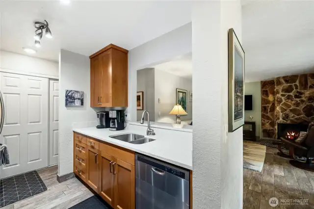 Open kitchen design keeps you connected while hosting.