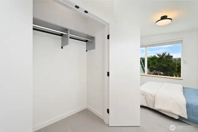 Closet space.
