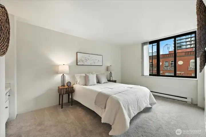 Spacious primary bedroom.