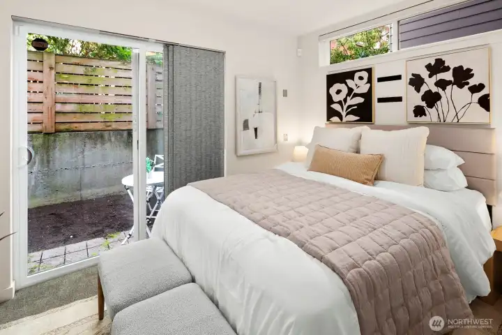 2nd bedroom w/ backyard access