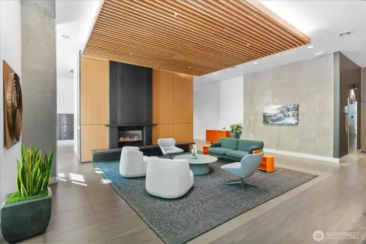 Recently remodeled lobby