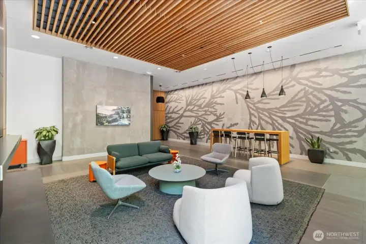 Recently remodeled lobby