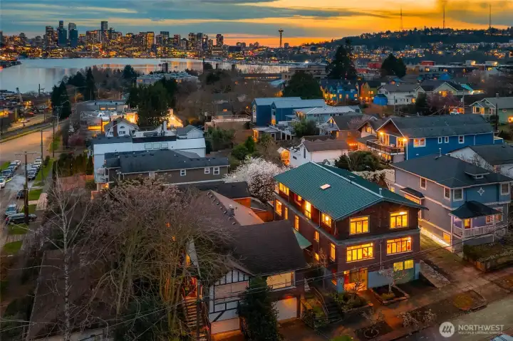 Dazzling city and lake views