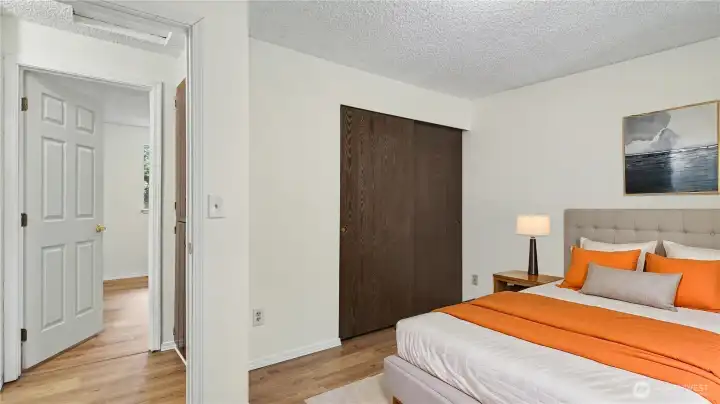 Welcome to the primary bedroom! **Virtually Staged**