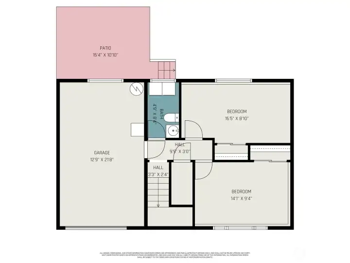 Downstairs floor plan.