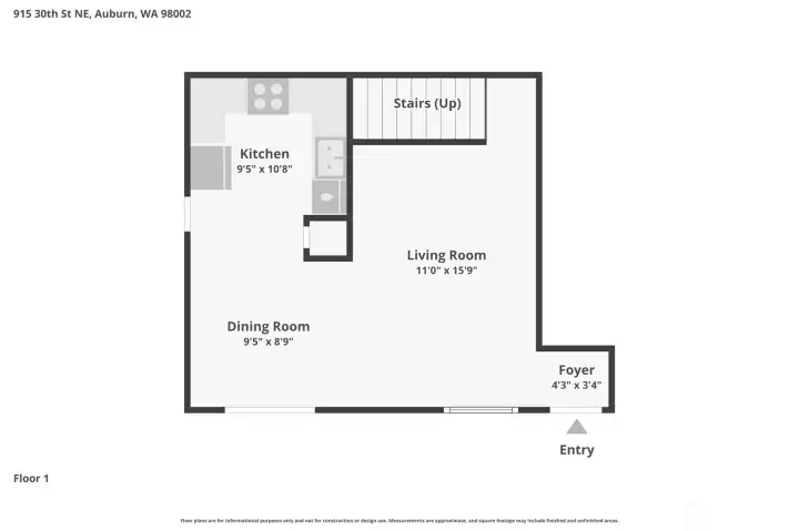 Unit B Downstairs Layout