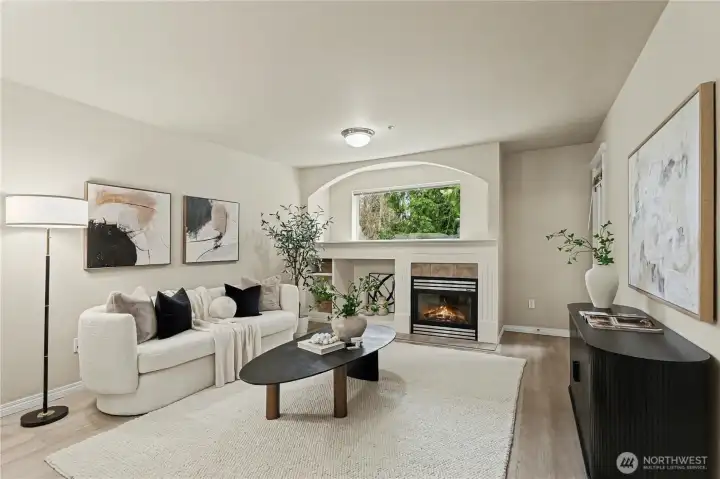 Open and spacious living room