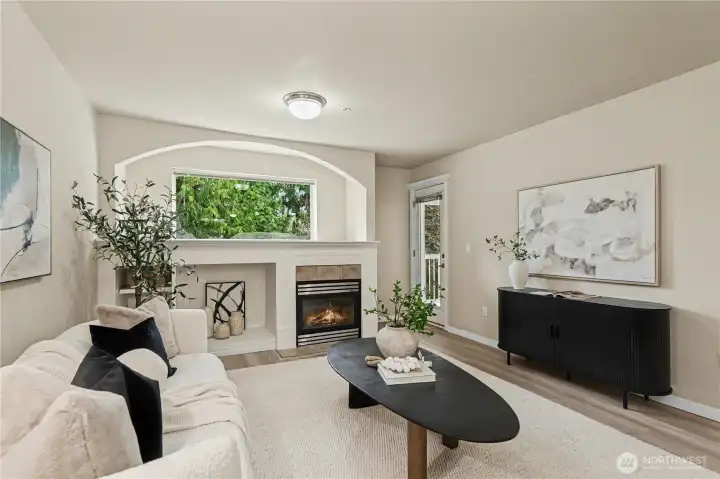 Open and spacious living room