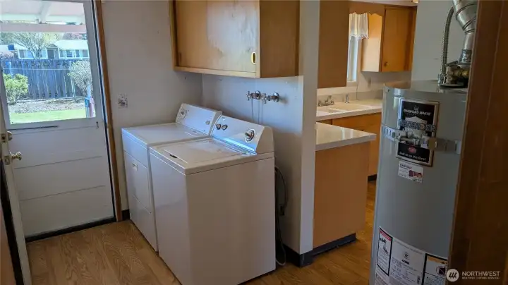 Utility room off the kitchen
