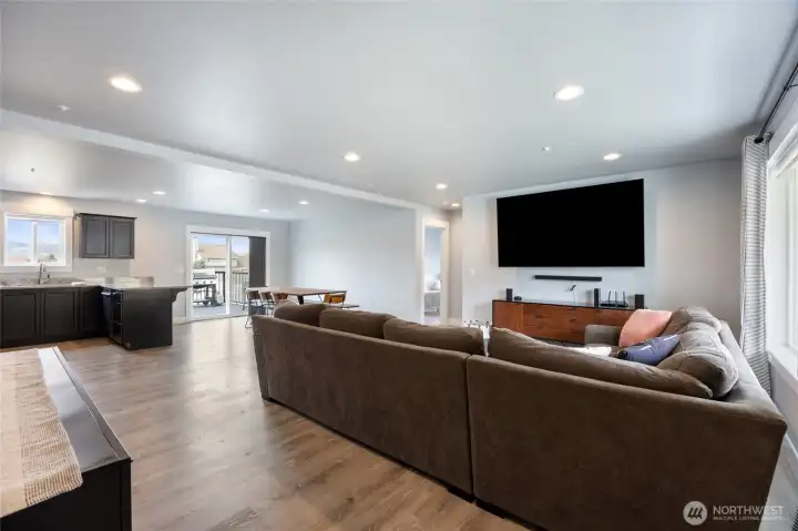 Large open floor plan means space for everyone
