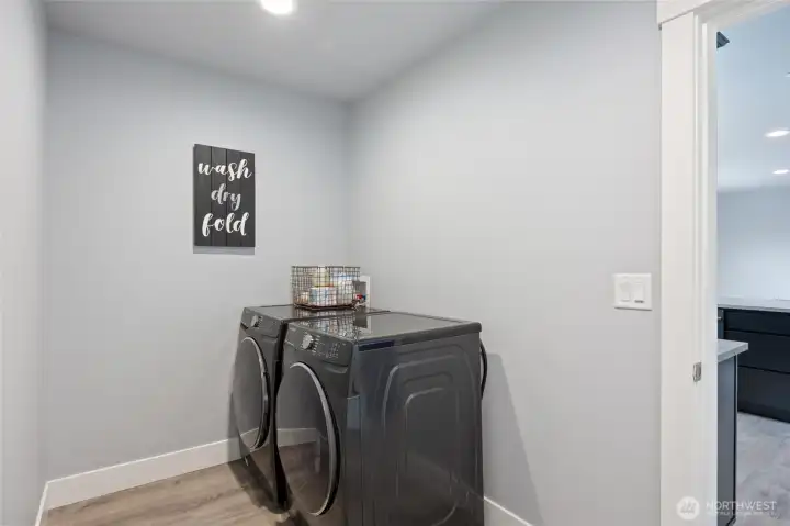 Laundry, just off kitchen. W/D stay