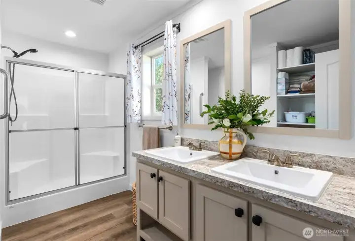 Spacious Primary Bathroom