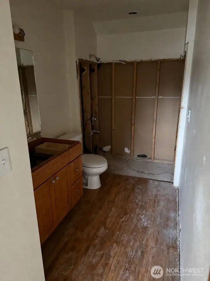 Upstairs unfinished bath