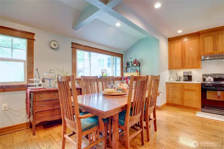Dining area of kitchen