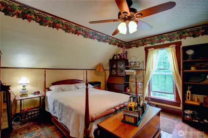 Spacious bedroom on second level