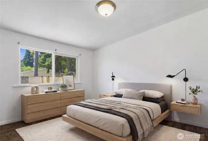 Bedroom #2, virtually staged