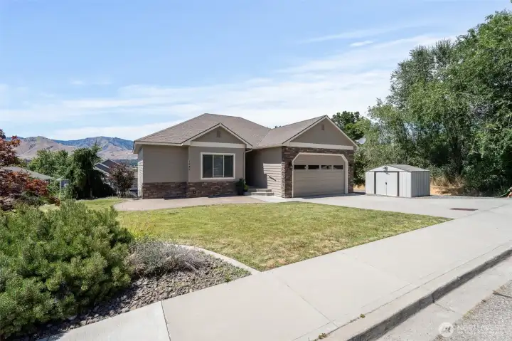 Fresh Exterior Paint- mature landscaping