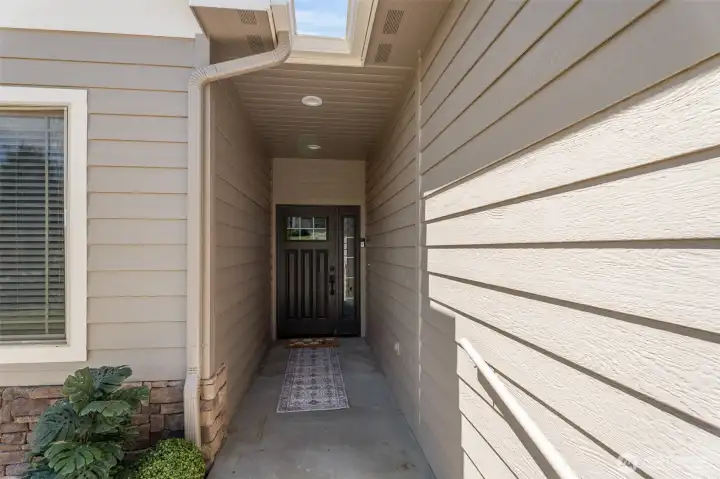 Front Door tucked away