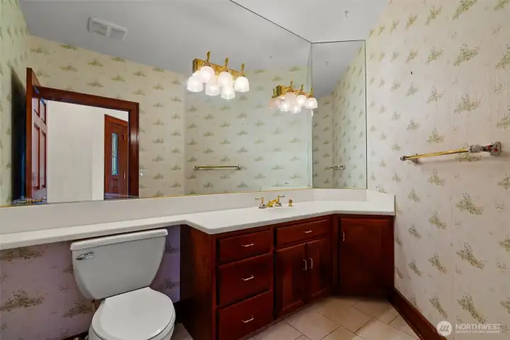 Main floor powder bath Main floor powder bath