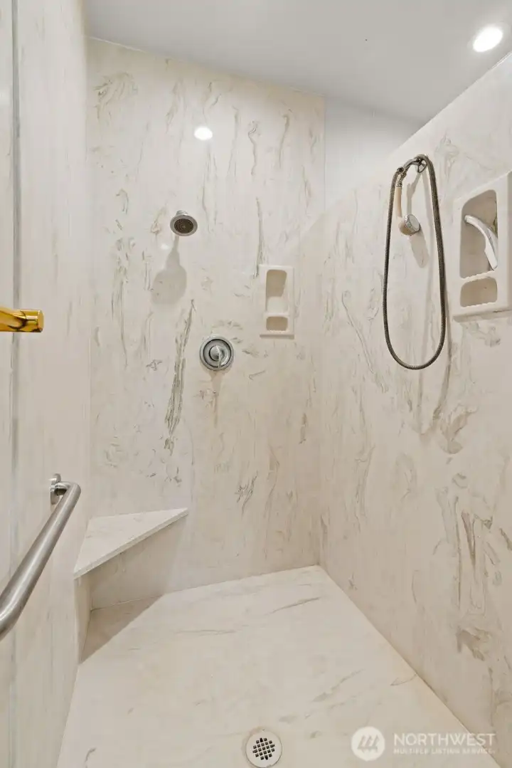 Primary shower Primary shower