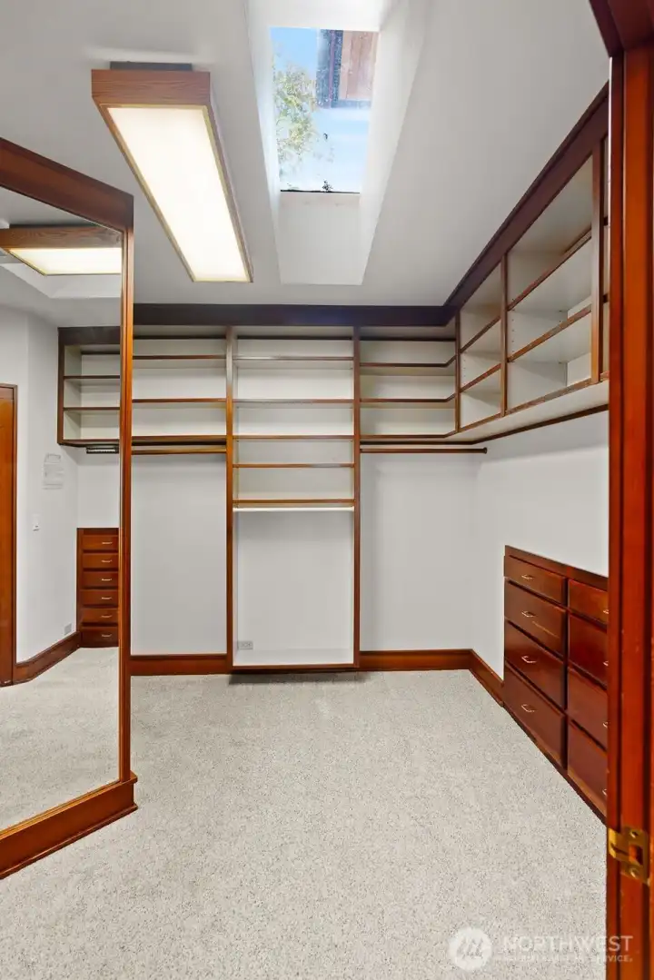 Primary closet Primary closet
