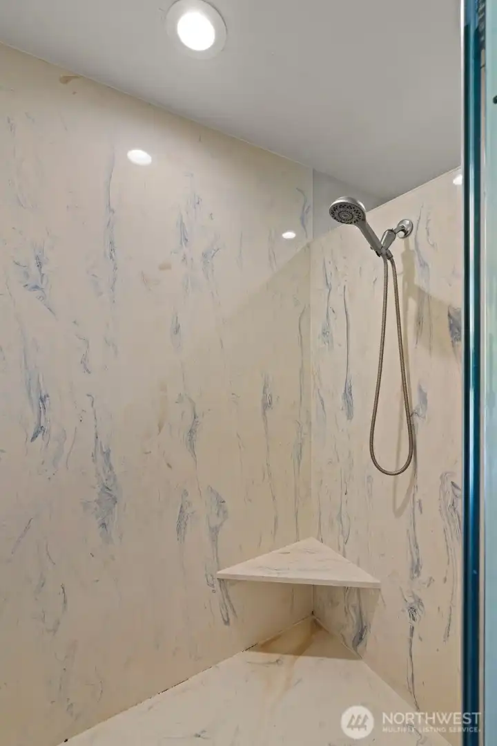 Upstairs shower Upstairs shower