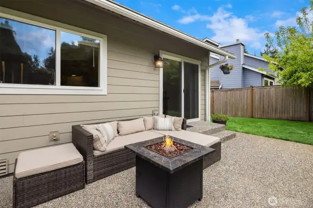 Ideal and private patio.